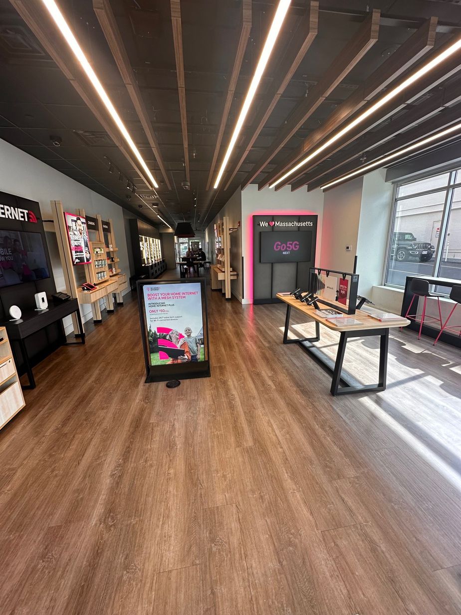 Interior photo of T-Mobile Store at Boylston St & Holly Ln, Chestnut Hill, MA