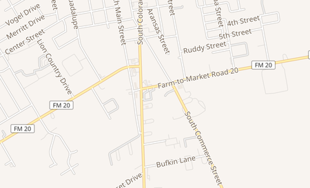 map of 1304 S Colorado St Lockhart, TX 78644