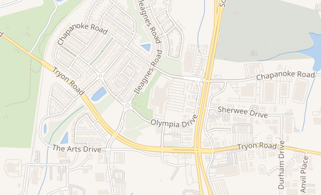 map of 421 Chapanoke Rd STE 160 Raleigh, NC 27603