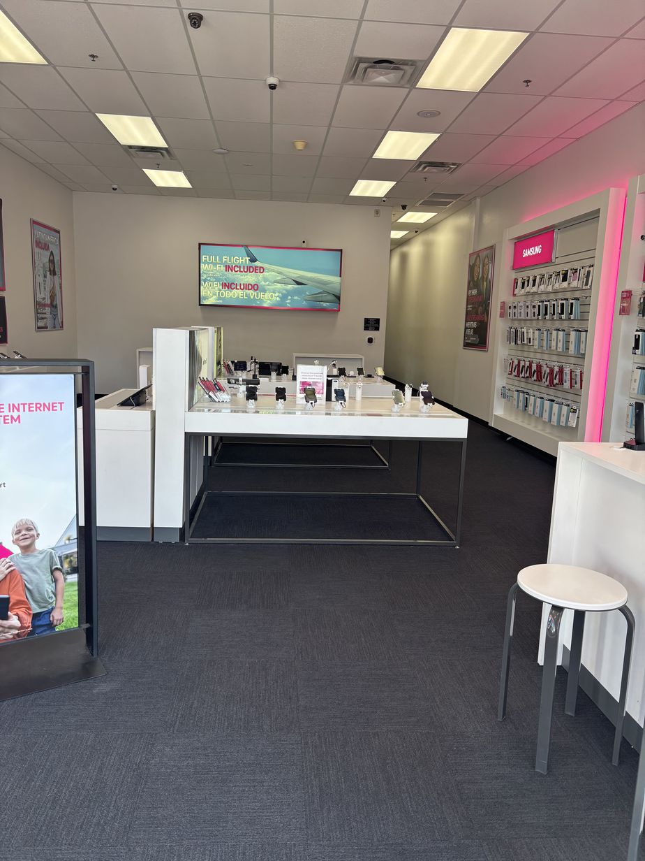 Interior photo of T-Mobile Store at The RIM, San Antonio, TX