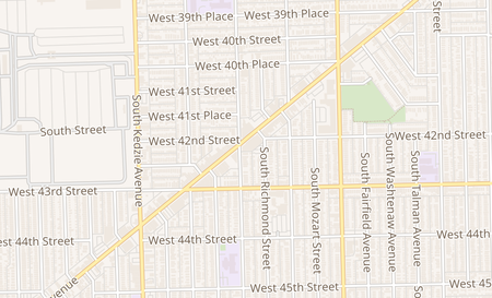 map of 4195 S. Archer Ave. Chicago, IL 60632