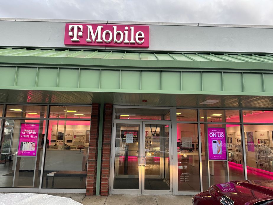 Exterior photo of T-Mobile Store at Centre St & Middlesex St, Malden, MA