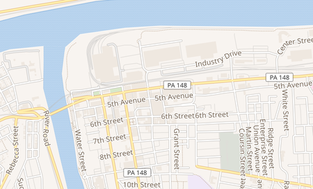 map of 408 Lysle Blvd Mckeesport, PA 15132