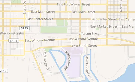 map of 824 E Winona Ave Warsaw, IN 46580