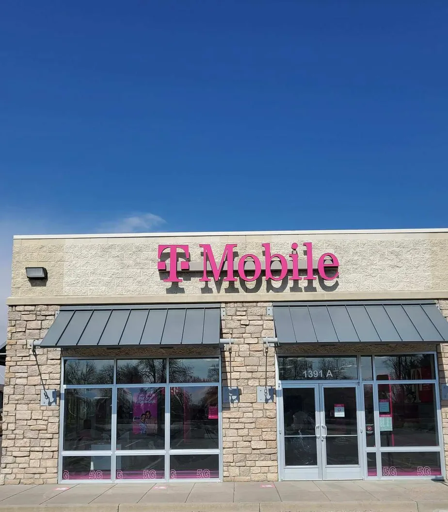 Exterior photo of T-Mobile store at 120th Ave & N Lafayette St, Thornton, CO