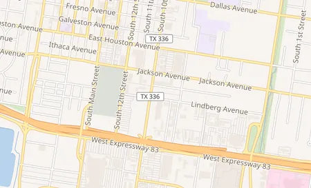 map of 1111 S 10th St Ste 4 Mcallen, TX 78501