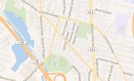 map of 1332 Pleasant St Fall River, MA 02723