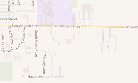 map of 2401 E Wabash St Frankfort, IN 46041