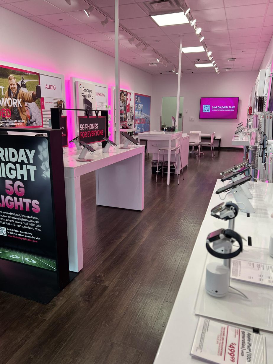 Interior photo of T-Mobile Store at Logan Commons, Logan, OH