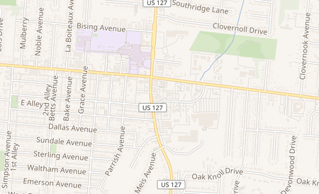 map of 1592 Goodman ave Cincinnati, OH 45224