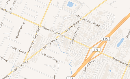 map of 6910 Shallowford Rd Ste B Chattanooga, TN 37421