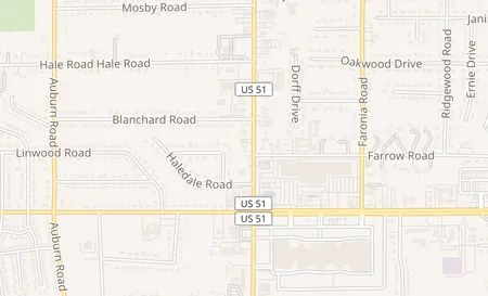 map of 4581 Elvis Presley Blvd Memphis, TN 38116