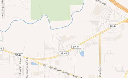 map of 1800 E State Road 44 Shelbyville, IN 46176