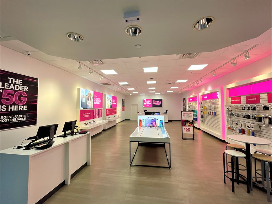 Interior photo of T-Mobile Store at Grand Central Mall, Vienna, WV