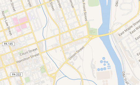 map of 229 Hamilton St. Suite 12 Allentown, PA 18101