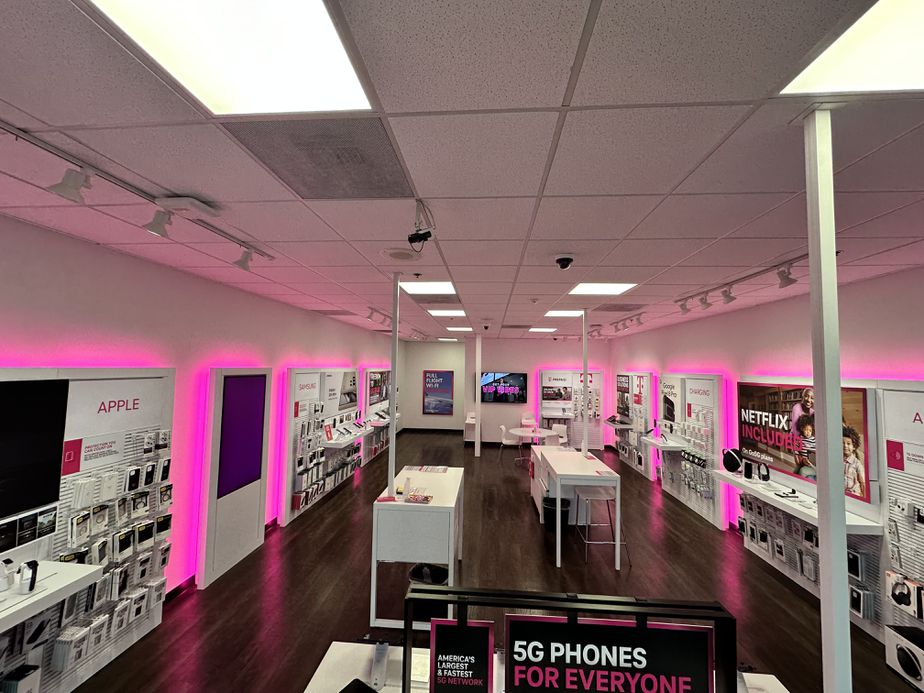 Interior photo of T-Mobile Store at Fisher's Landing Marketplace, Vancouver, WA