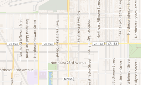 map of 2503 Central Ave NE Minneapolis, MN 55418