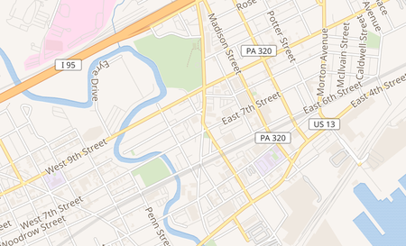 map of 703 Avenue of the States Chester, PA 19013