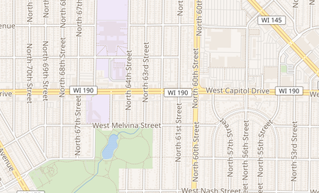 map of 6203 W Capitol Drive Milwaukee, WI 53216