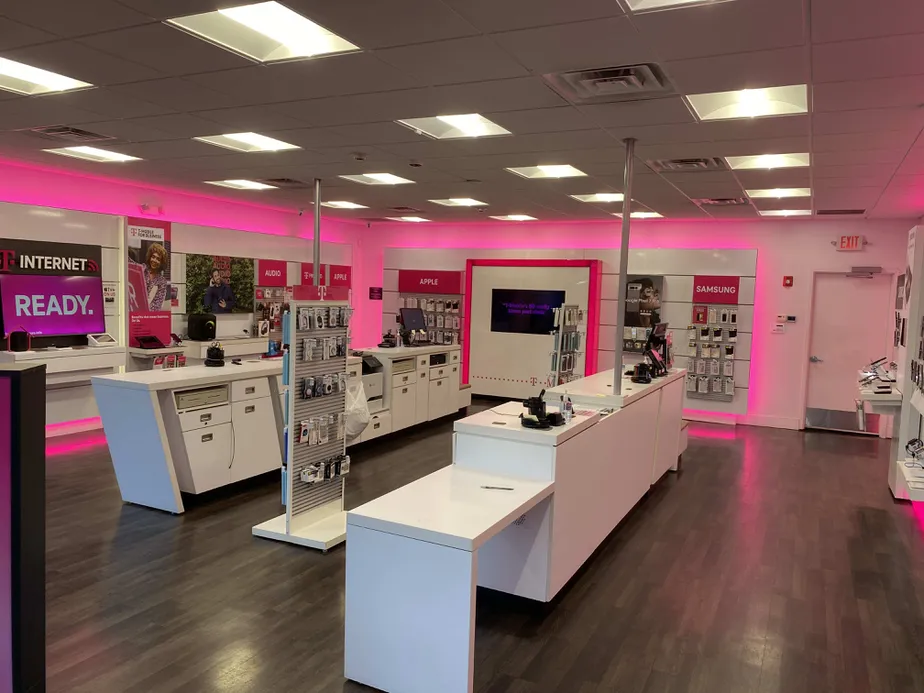 Interior photo of T-Mobile Store at Central Ave & Quimby St, Westfield, NJ