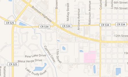 map of 3425 13th St Saint Cloud, FL 34769