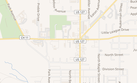 map of 231 W Lexington Road Eaton, OH 45320