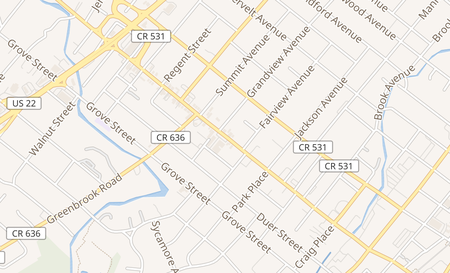 map of 389 A Somerset Street North Plainfield, NJ 07060
