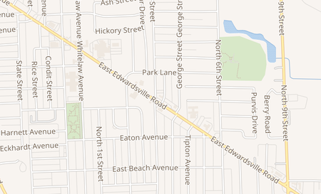map of 305B E. Edwardsville Rd Wood River, IL 62095