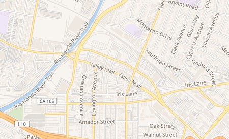 map of 10907 Valley Mall El Monte, CA 91731