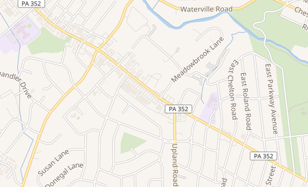 map of 3411 Edgmont Ave Brookhaven, PA 19015