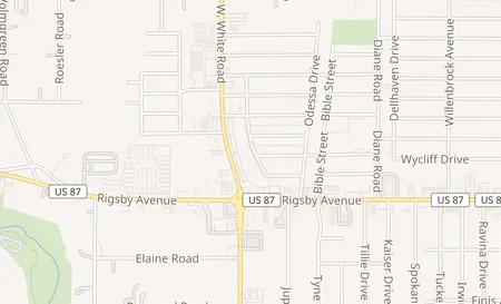 map of 4525 Rigsby Ave Ste 108 San Antonio, TX 78222