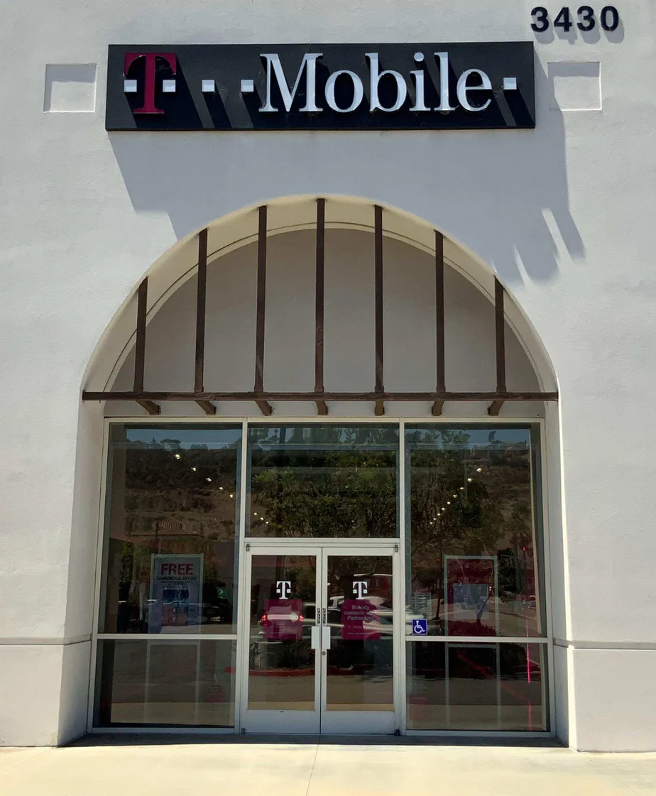 Exterior photo of T-Mobile store at College Blvd & Marron Rd, Oceanside, CA