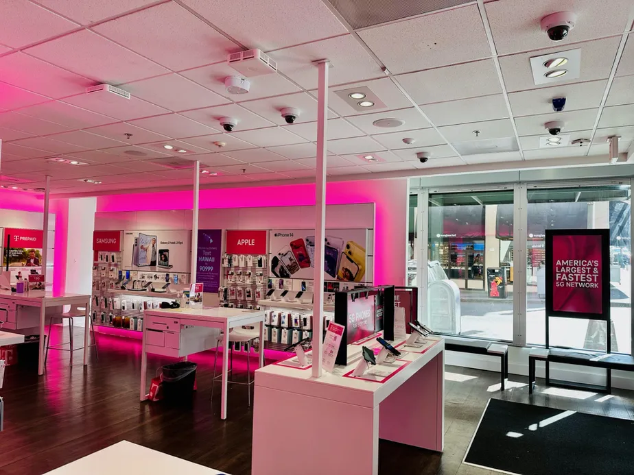 Interior photo of T-Mobile Store at Broadway & Alder, Portland, OR