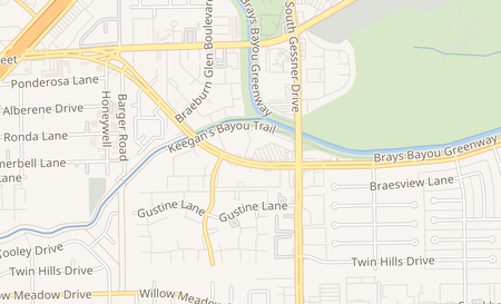 map of 8668 S Braeswood Blvd. A Houston, TX 77031