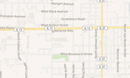 map of 1301 Enterprise Way Marion, IL 62959