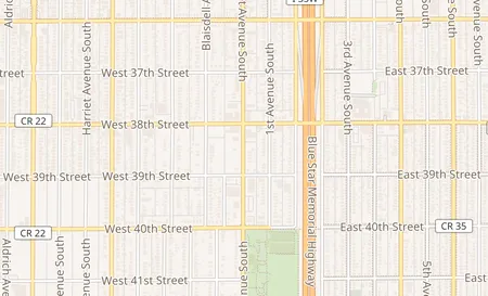 map of 3801 Nicollet Ave. Minneapolis, MN 55409