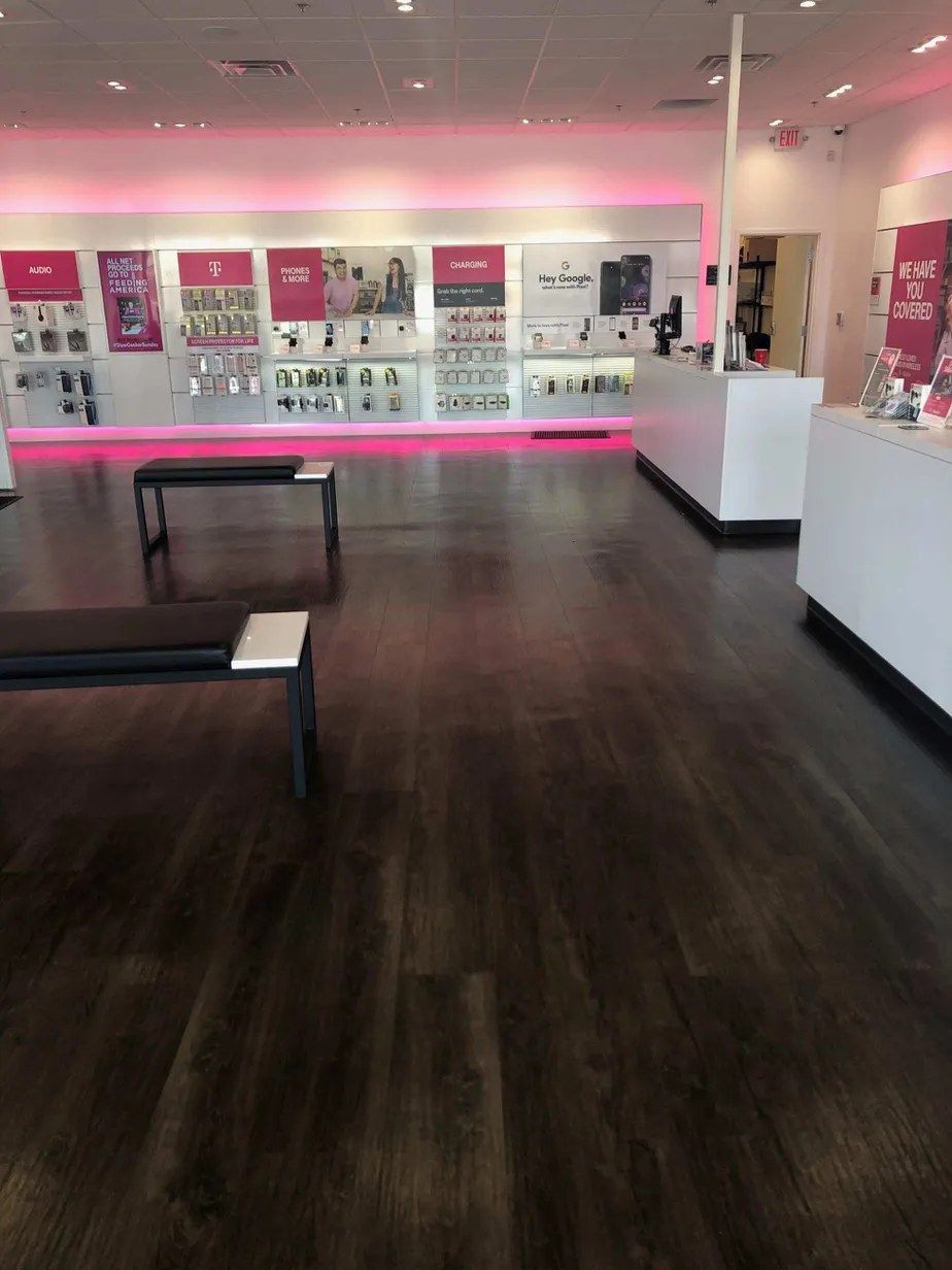 Interior photo of T-Mobile Store at S Amity Rd & Dave Ward Drive, Conway, AR