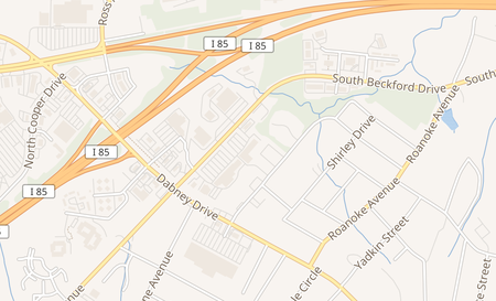map of 893 S Beckford Dr Ste B Henderson, NC 27536