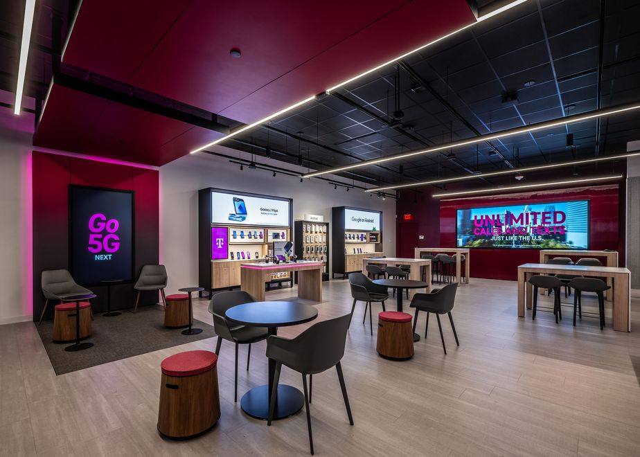 Interior photo of T-Mobile Store at Alderwood Mall, Lynnwood, WA