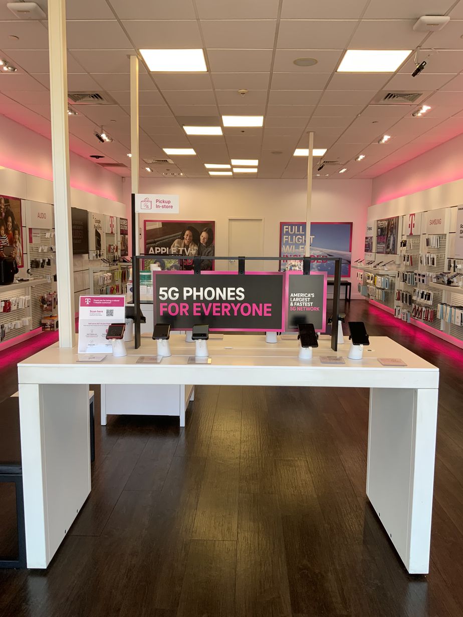 Interior photo of T-Mobile Store at Waldorf Marketplace, Waldorf, MD