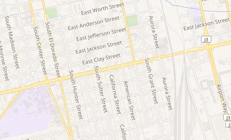 map of 518 E Dr Martin Luther King Jr Blvd Ste A Stockton, CA 95206