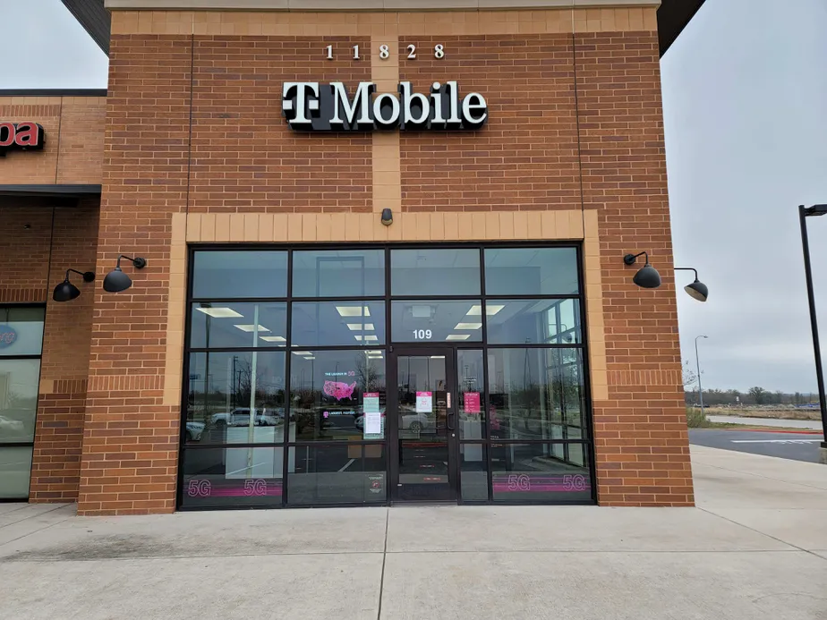 Exterior photo of T-Mobile store at Ring Dr & Saint Mary Dr, Manor, TX
