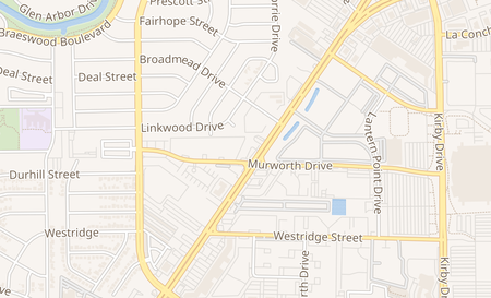 map of 9150 Main St C Houston, TX 77025