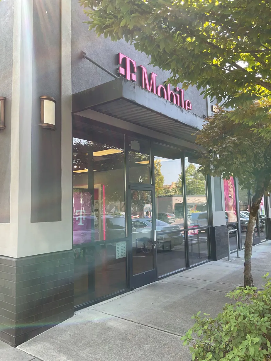  Exterior photo of T-Mobile Store at Cesar E Chavez & Halsey, Portland, OR 