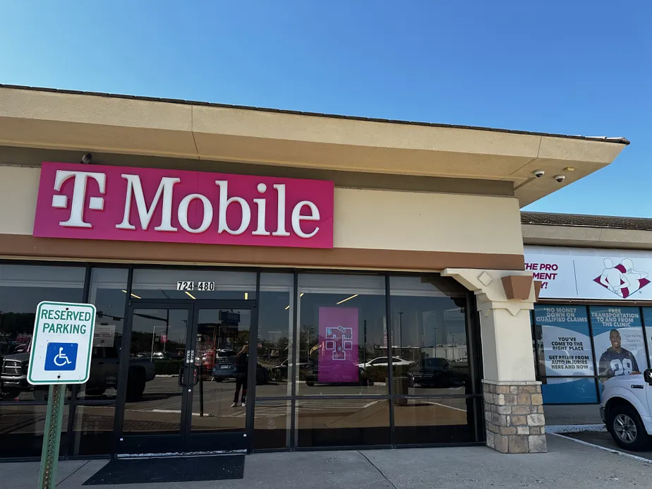 Exterior photo of T-Mobile Store at W Main St & S Edmonds Ln, Lewisville, TX