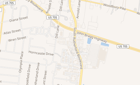 map of 2955 S Rutherford Blvd Ste H Murfreesboro, TN 37130