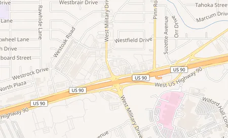 map of 6806 W Military Drive Ste 104 San Antonio, TX 78227