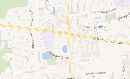 map of 207 E. Army Trail Rd Glendale Heights, IL 60139