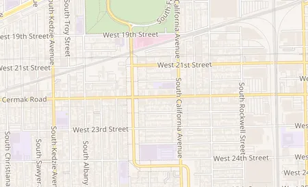 map of 2848 W. Cermak Rd. Chicago, IL 60623