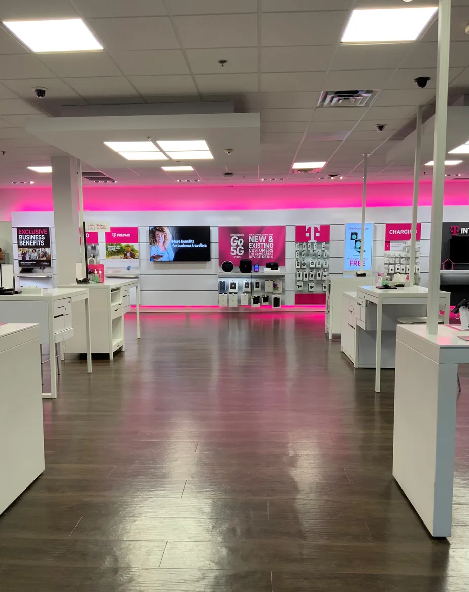Interior photo of T-Mobile Store at W Edgar Rd & Sylvan St, Linden, NJ